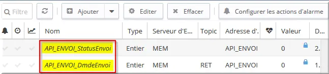 Tag API_ENVOI_DmdeEnvoi